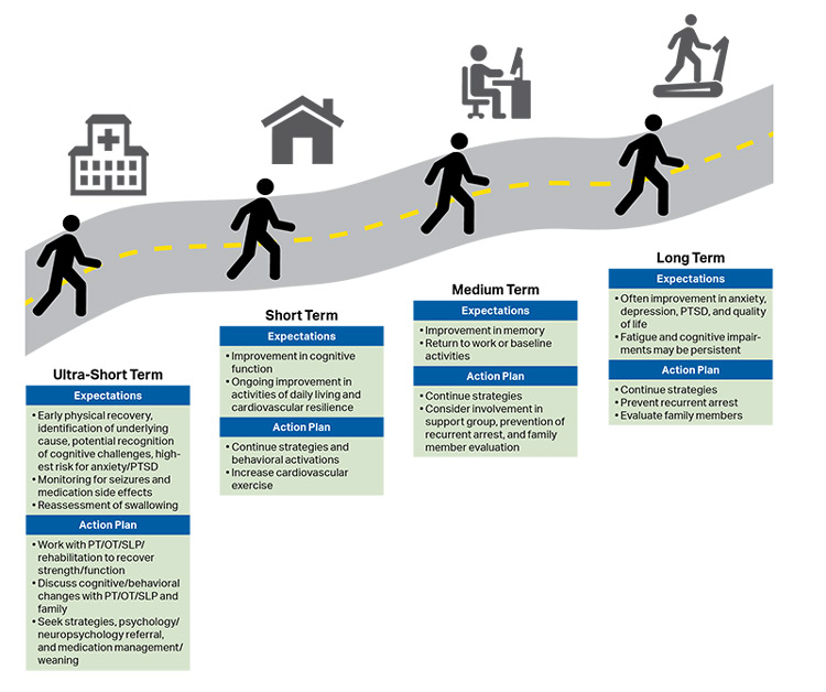 Roadmap to recovery in CA survivorship illustration Figure 12. Roadmap to recovery in cardiac arrest survivorship