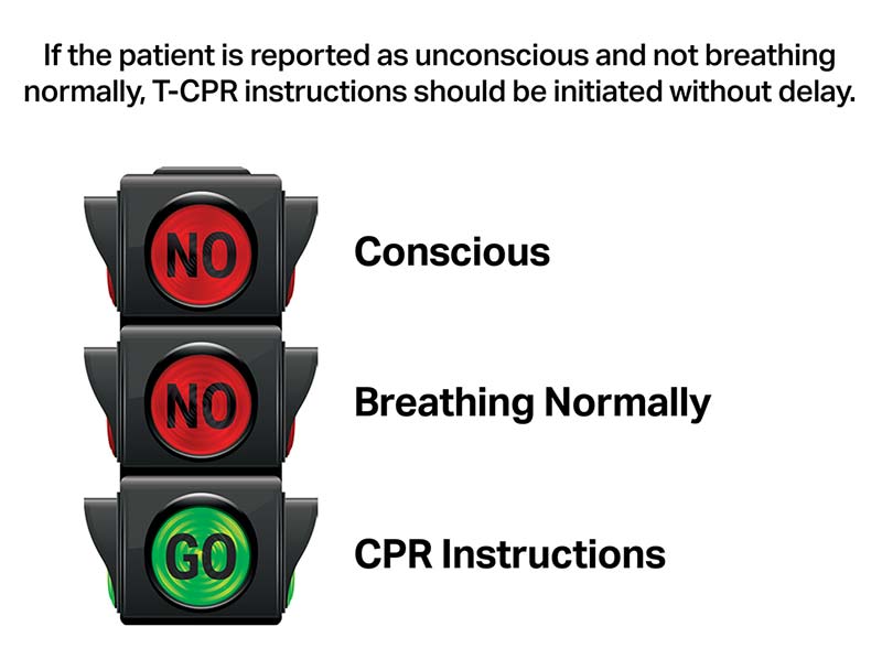 No - Concious, No - Breathing Normally, Go - CPR Instructions 200224 illustration No - Concious, No - Breathing Normally, Go - CPR Instructions 200224 illustration