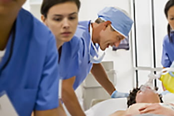 Healthcare Doctor and personnel with patient Healthcare Doctor and personnel with patient